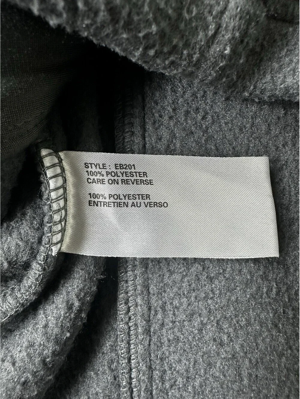 Eddie Bauer John Deere Fleece Jacket Womens XS Gray Full Zip Outdoor Layer